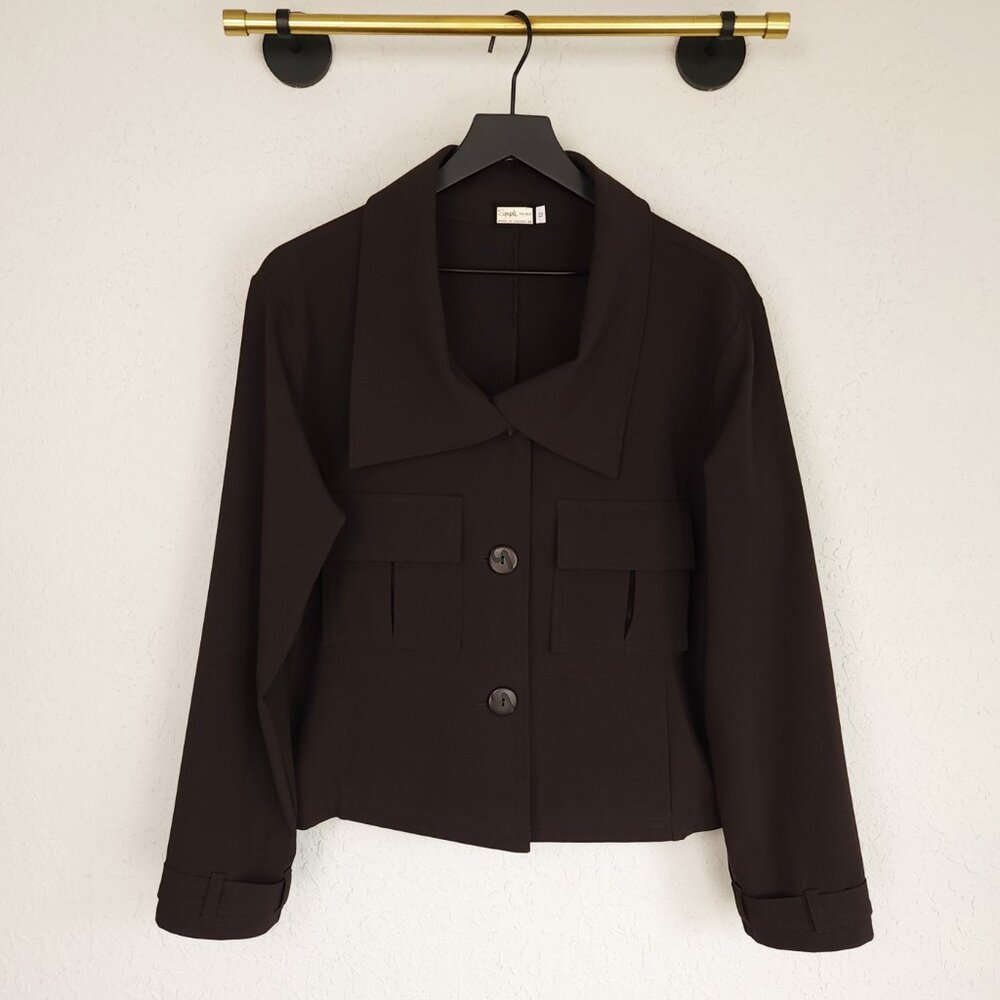 Sympli 12 Brown 3 Button Blazer Jacket